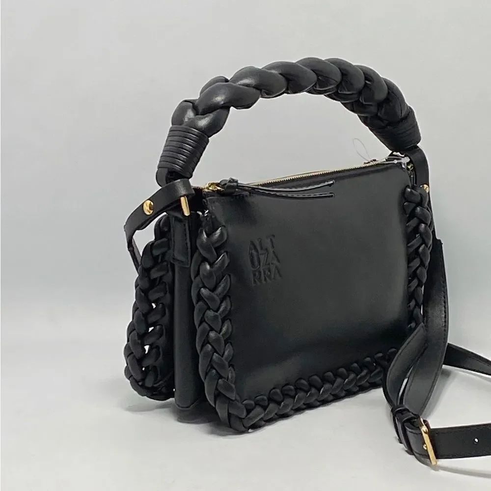 Altuzarra Small Braided Leather Top Handle Bag